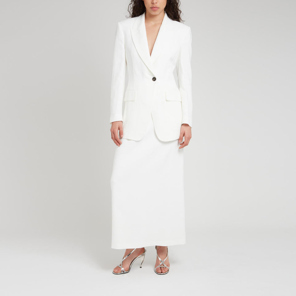 White fabric jacket