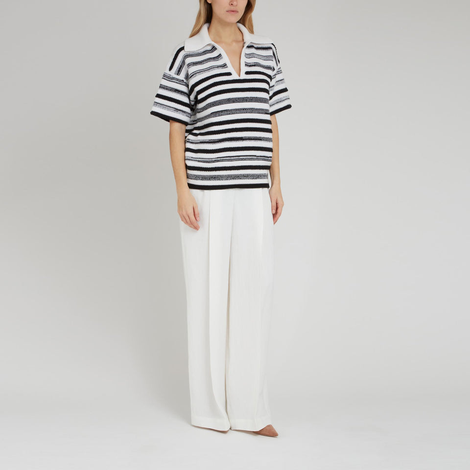 Maglia in cotone e cashmere multicolor