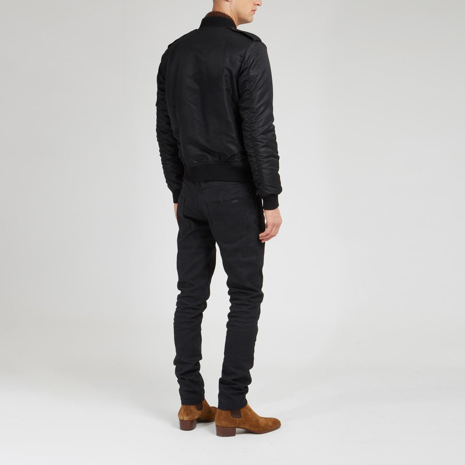 Giubbotto in nylon nero - GIO MORETTI