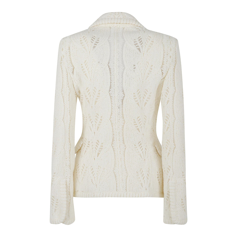 Giacca in lana bianca D476I715 WNL14800 ERMANNO SCERVINO 