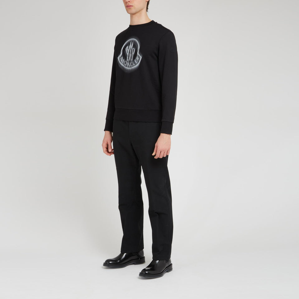 Black cotton sweatshirt