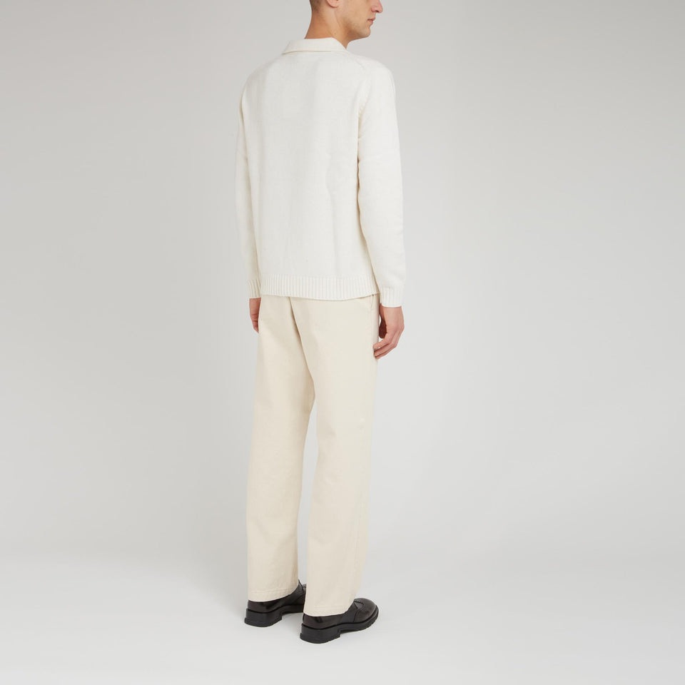 Maglia in lana bianca