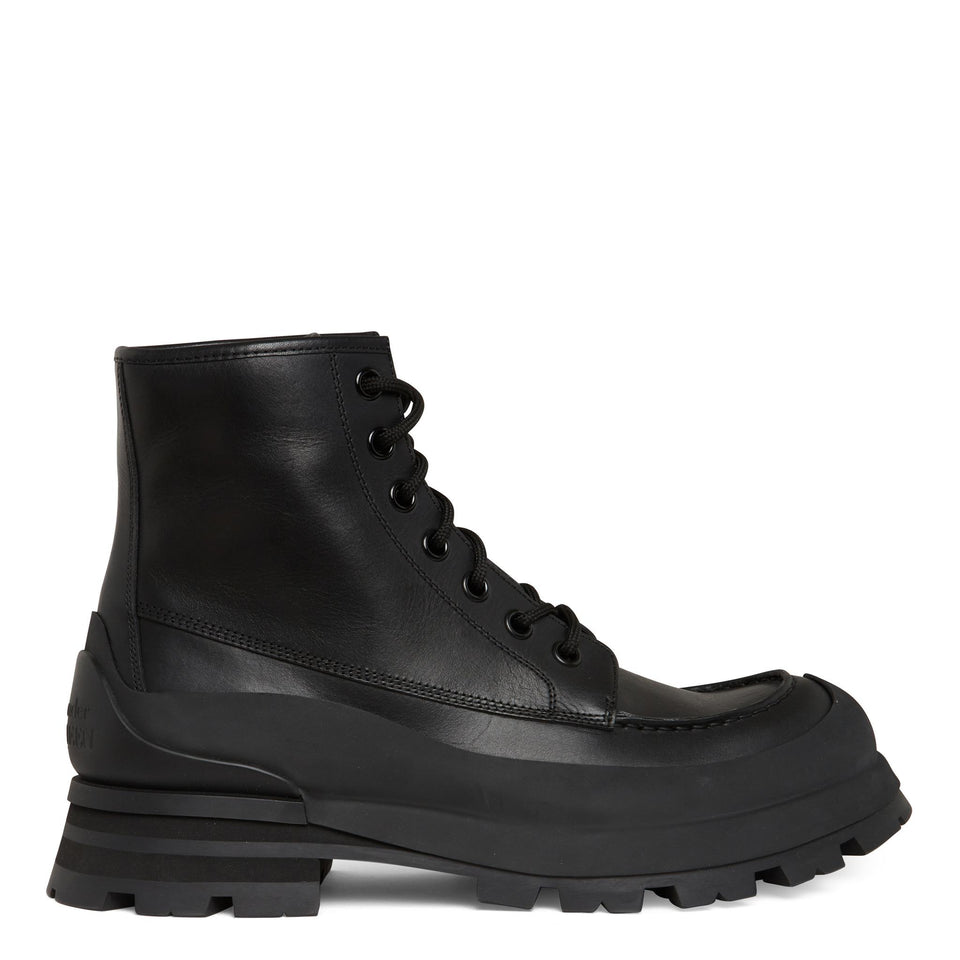 Stivaletto ''Wander'' in pelle nero 758769 WHLZ41000 ALEXANDER MCQUEEN 