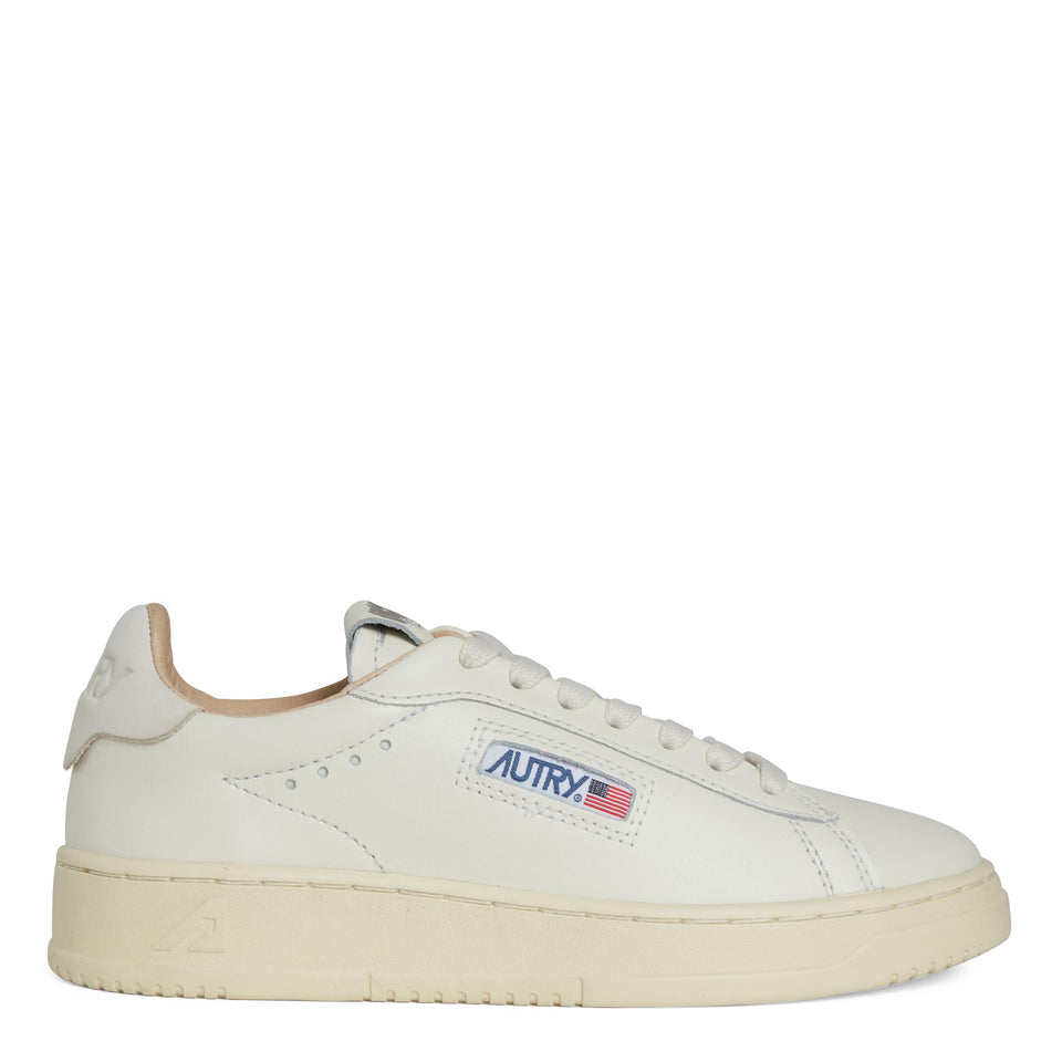Sneakers "Dallas low" in pelle bianca ADLW MR01MSH/MSH AUTRY 