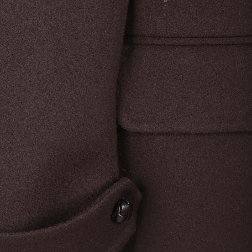 Cappotto in cashmere marrone D476D702 NKW91018 ERMANNO SCERVINO 