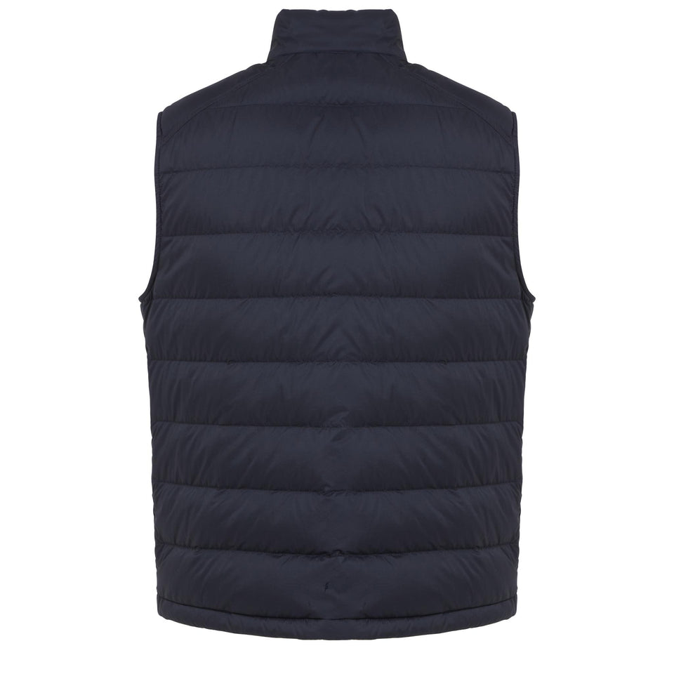 Blue fabric vest