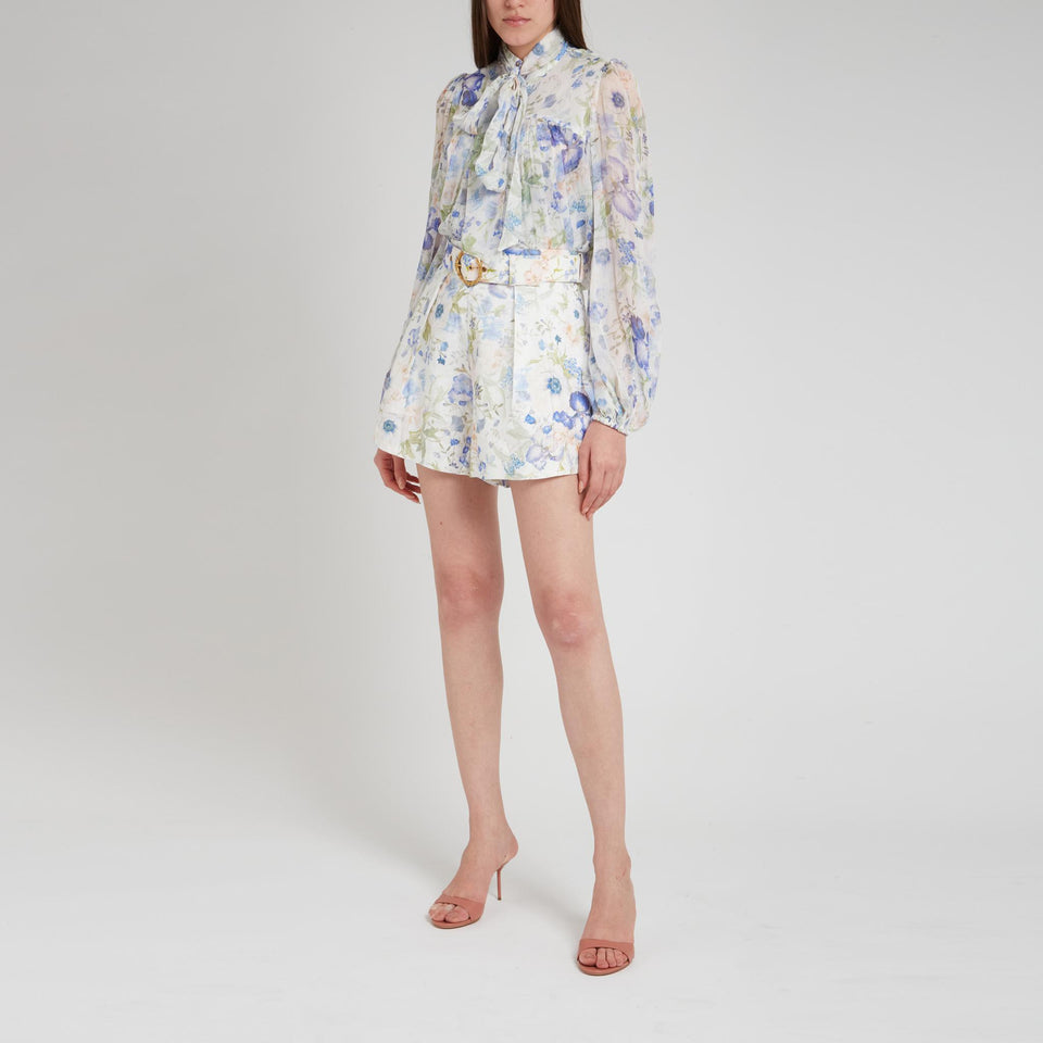 Camicia in tessuto multicolor