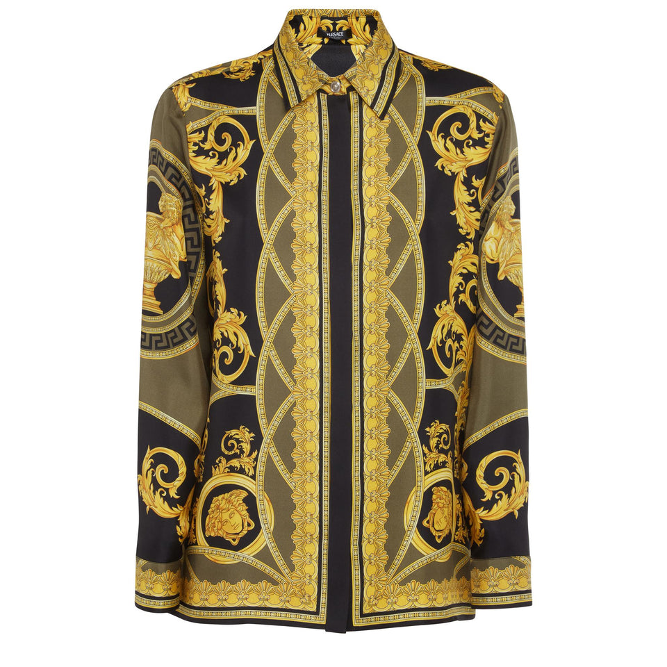 ''La Coupe des Dieux'' shirt in multicolor silk
