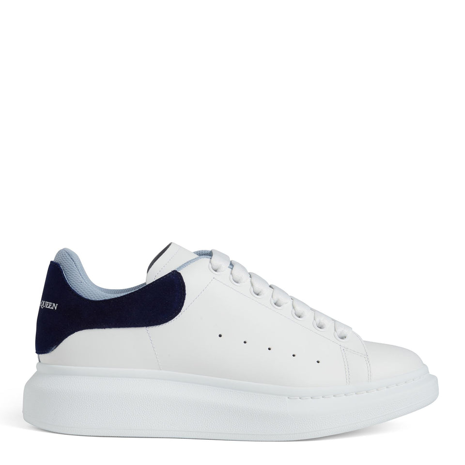 Sneakers oversize in pelle bianca e blu 705060 WIE9A8727 ALEXANDER MCQUEEN 