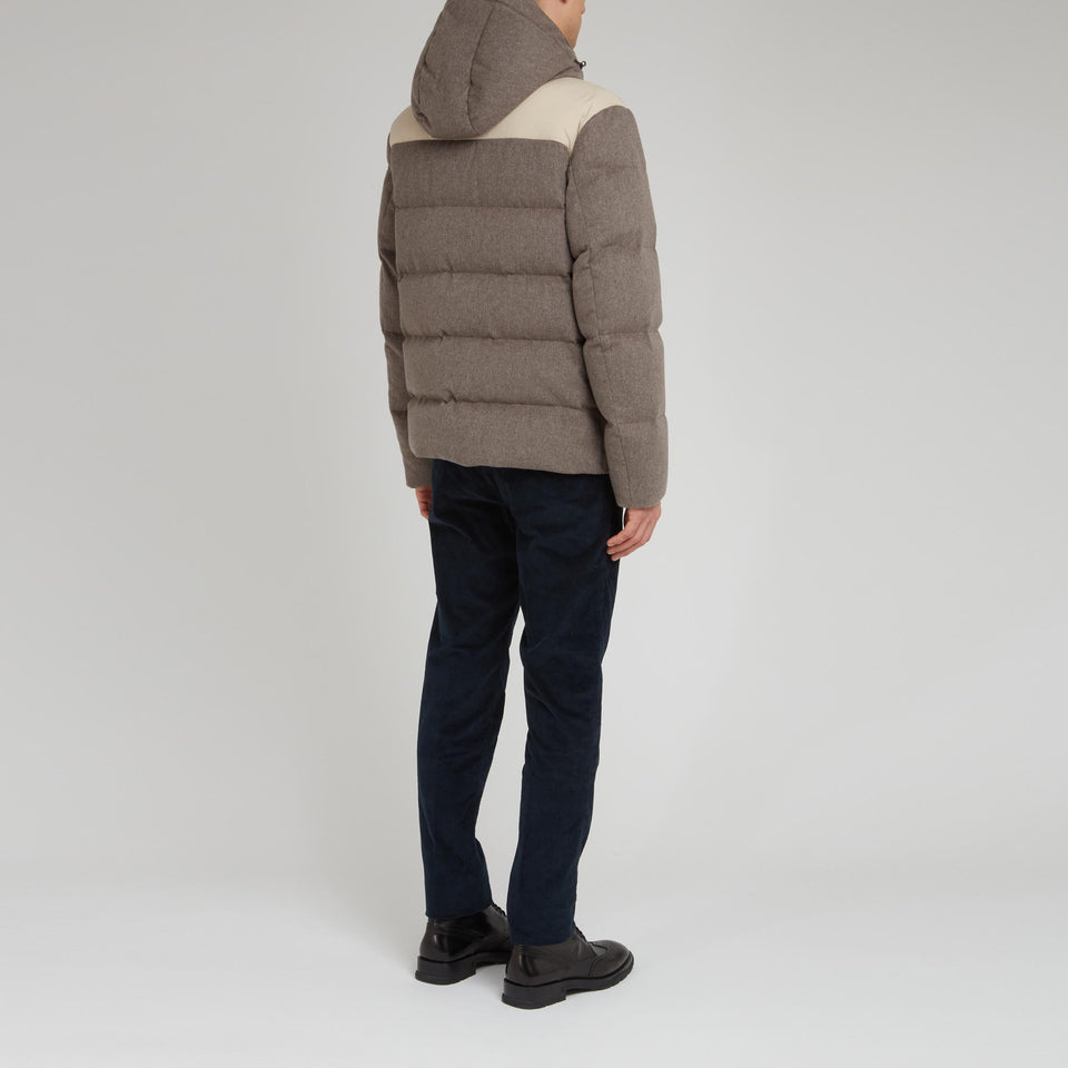 Piumino in cashmere Loropiana beige