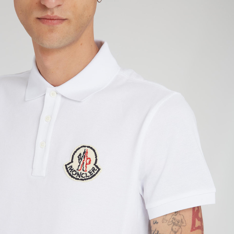 White cotton polo