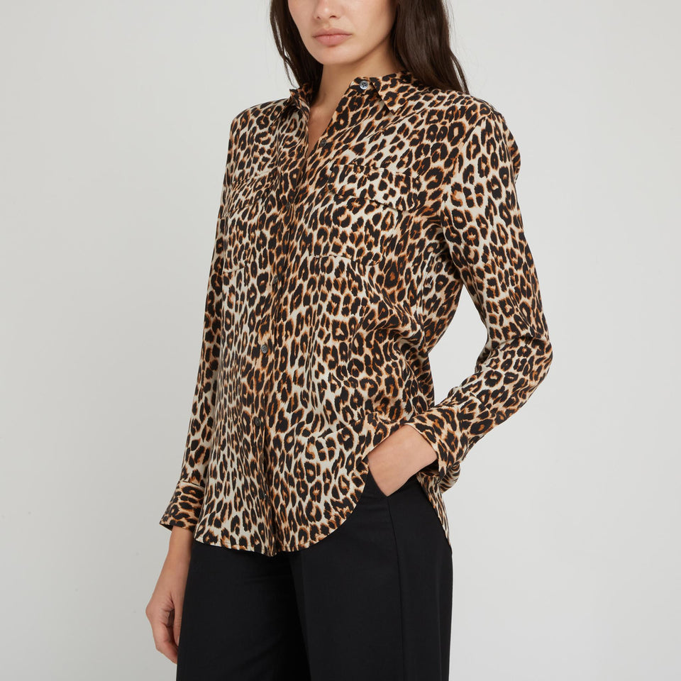 Multicolor silk shirt