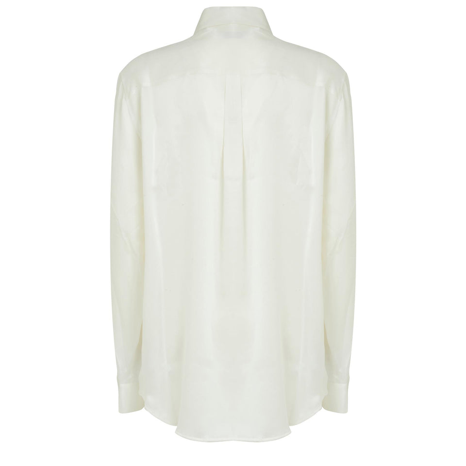White silk shirt