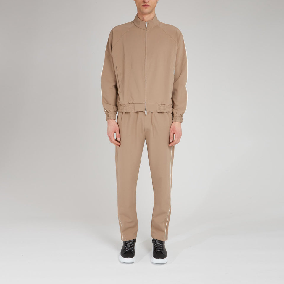 Giacca in tessuto beige - GIO MORETTI