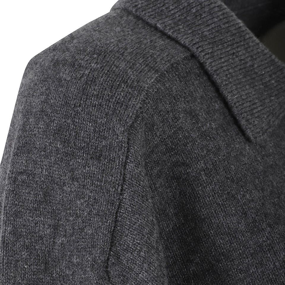 Maglia "Homere" in cashmere grigia HOMERE LDSANTHRACITE LOULOU STUDIO 