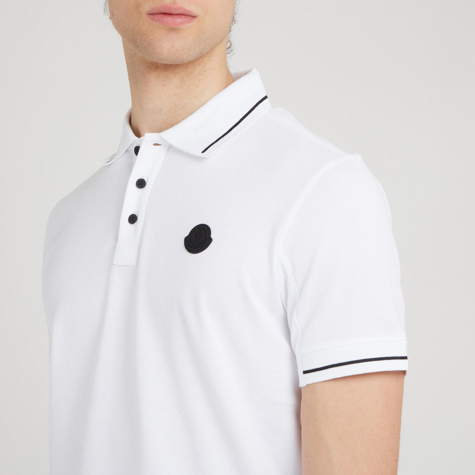 Polo in cotone bianca