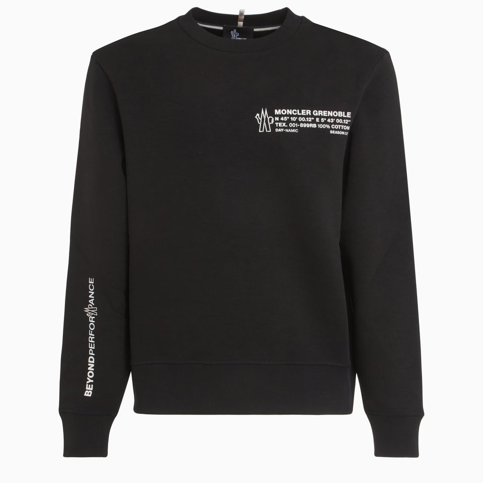 Black cotton sweatshirt