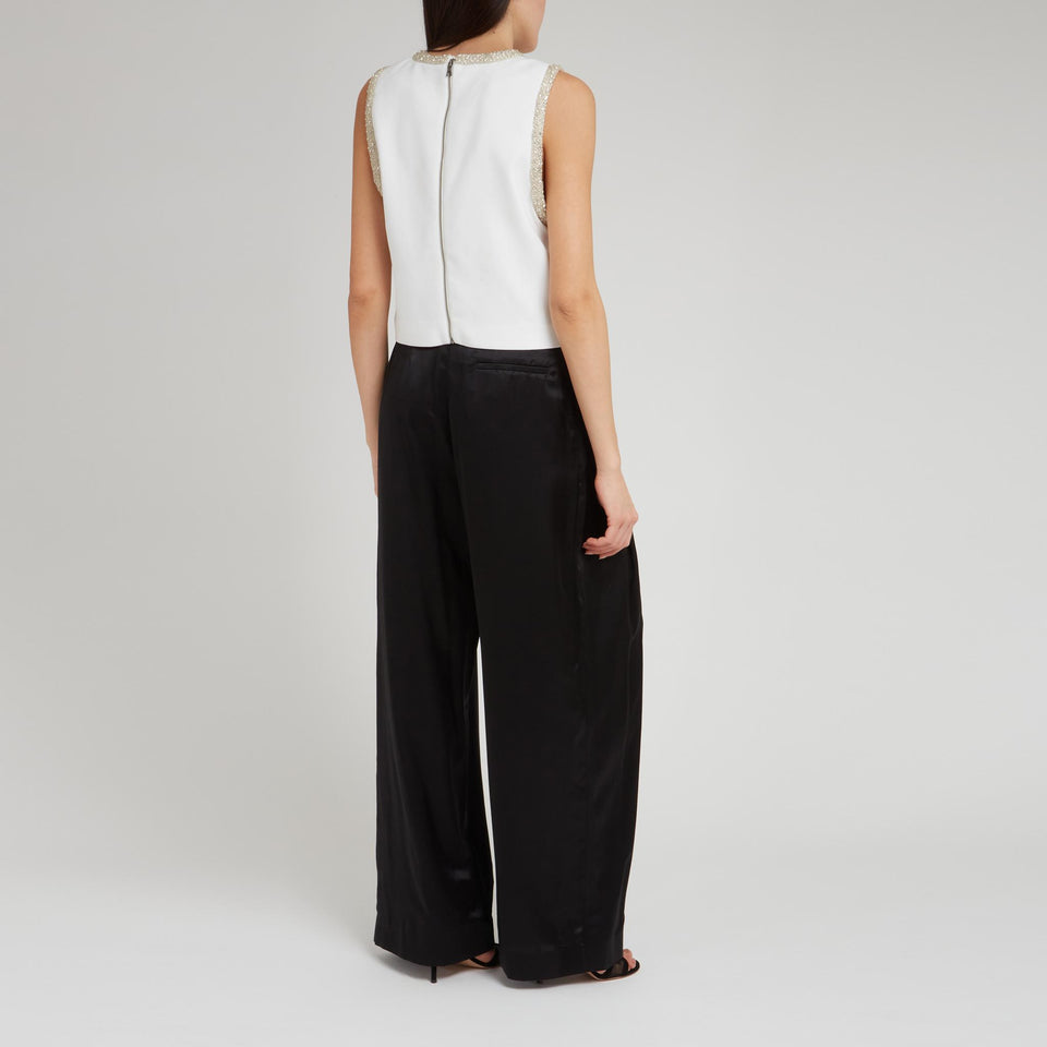 Canotta "Amal" in tessuto bianca