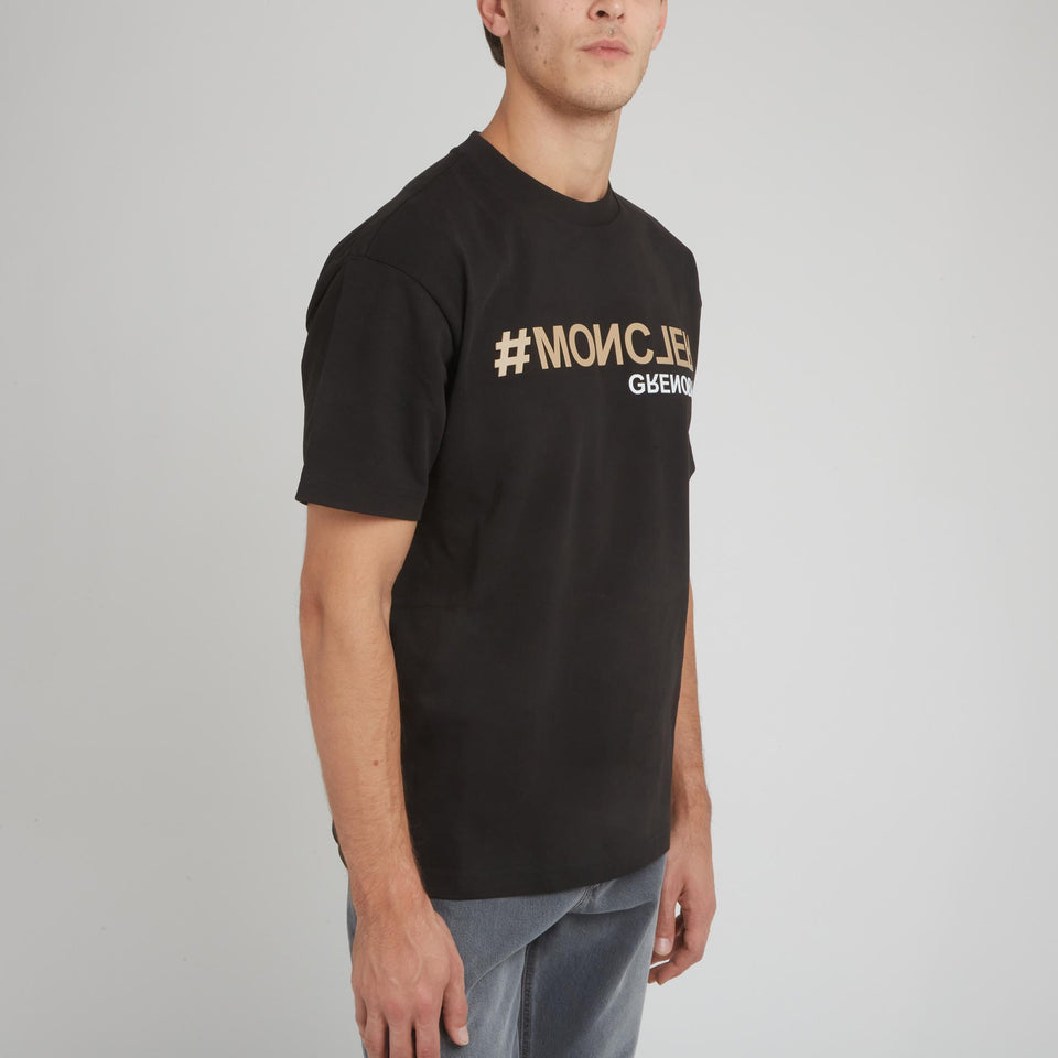 T-shirt ''Grenoble'' in cotone nera