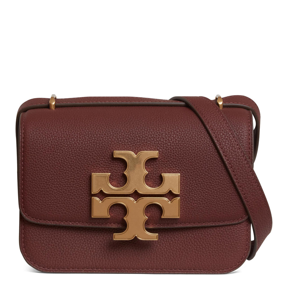 Borsa piccola "Eleanor Pebbled" in pelle rossa 155671 200 TORY BURCH 