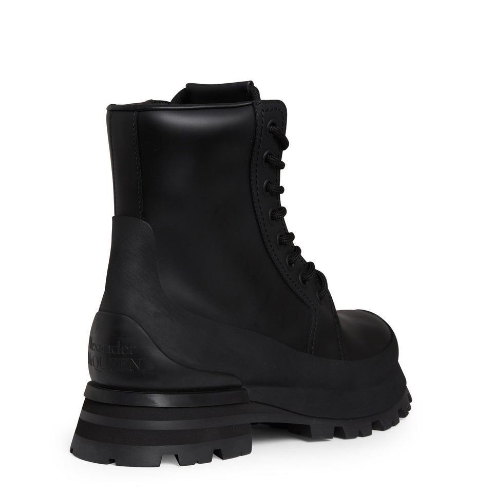 Stivaletto ''Wander'' in pelle nero 777808 WIEQ11000 ALEXANDER MCQUEEN 