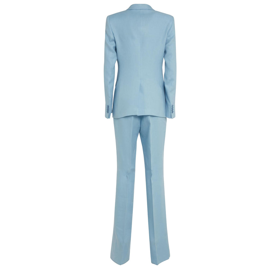 Abito in lino azzurro