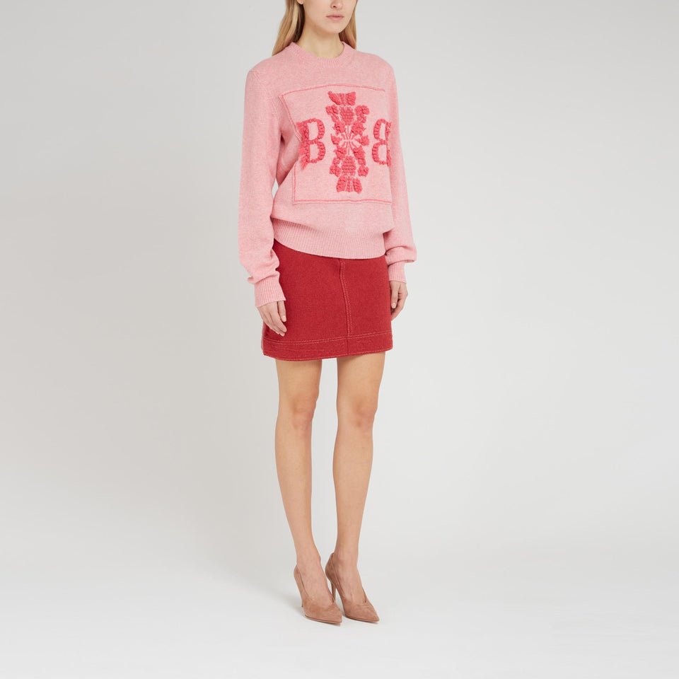 Maglia in cashemere rosa