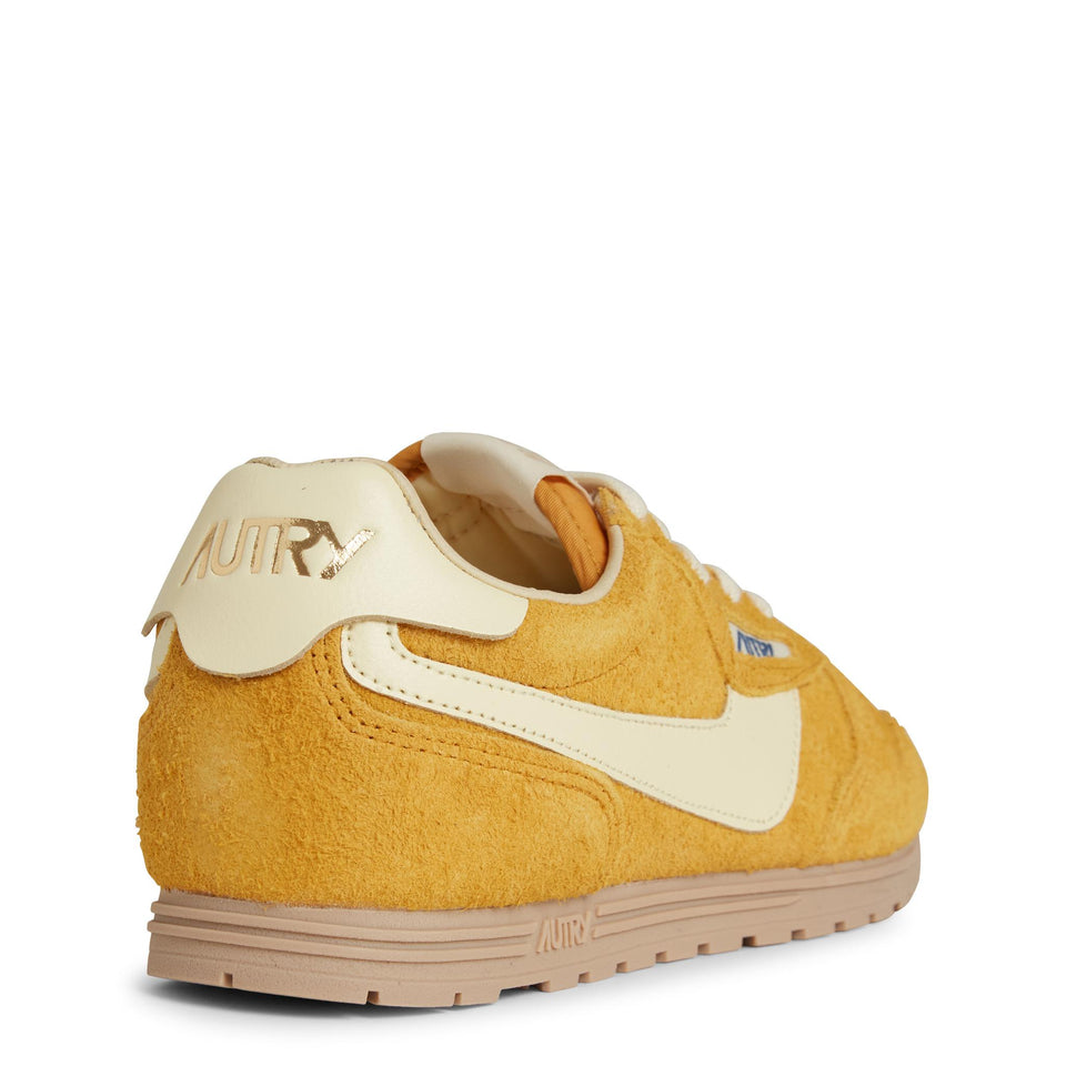Sneaker in pelle gialla WSLW-UB03 MINYEL/RUT AUTRY 