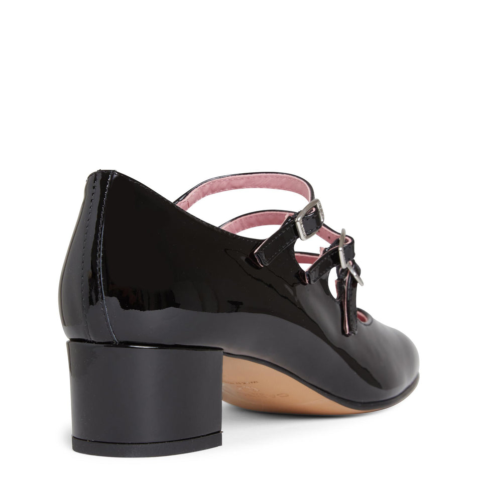 Decolletè "Kina" in pelle nera KINA VERNISNOIR CAREL PARIS 