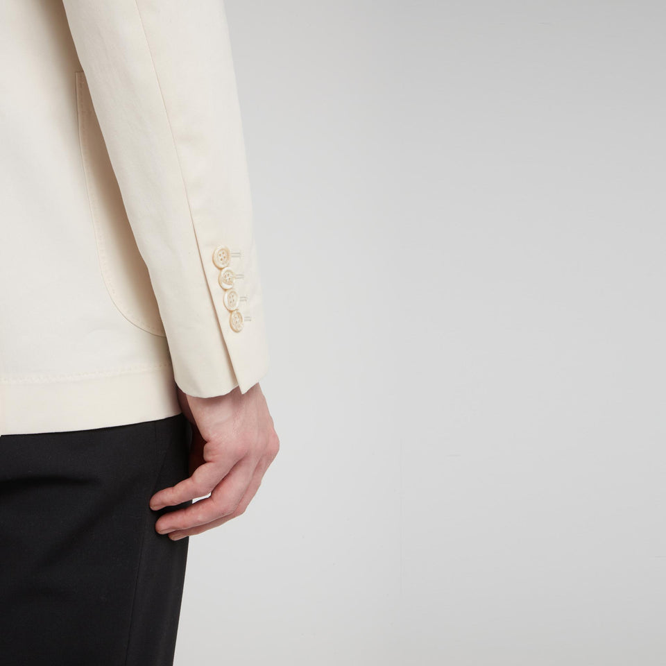 Giacca in cotone beige