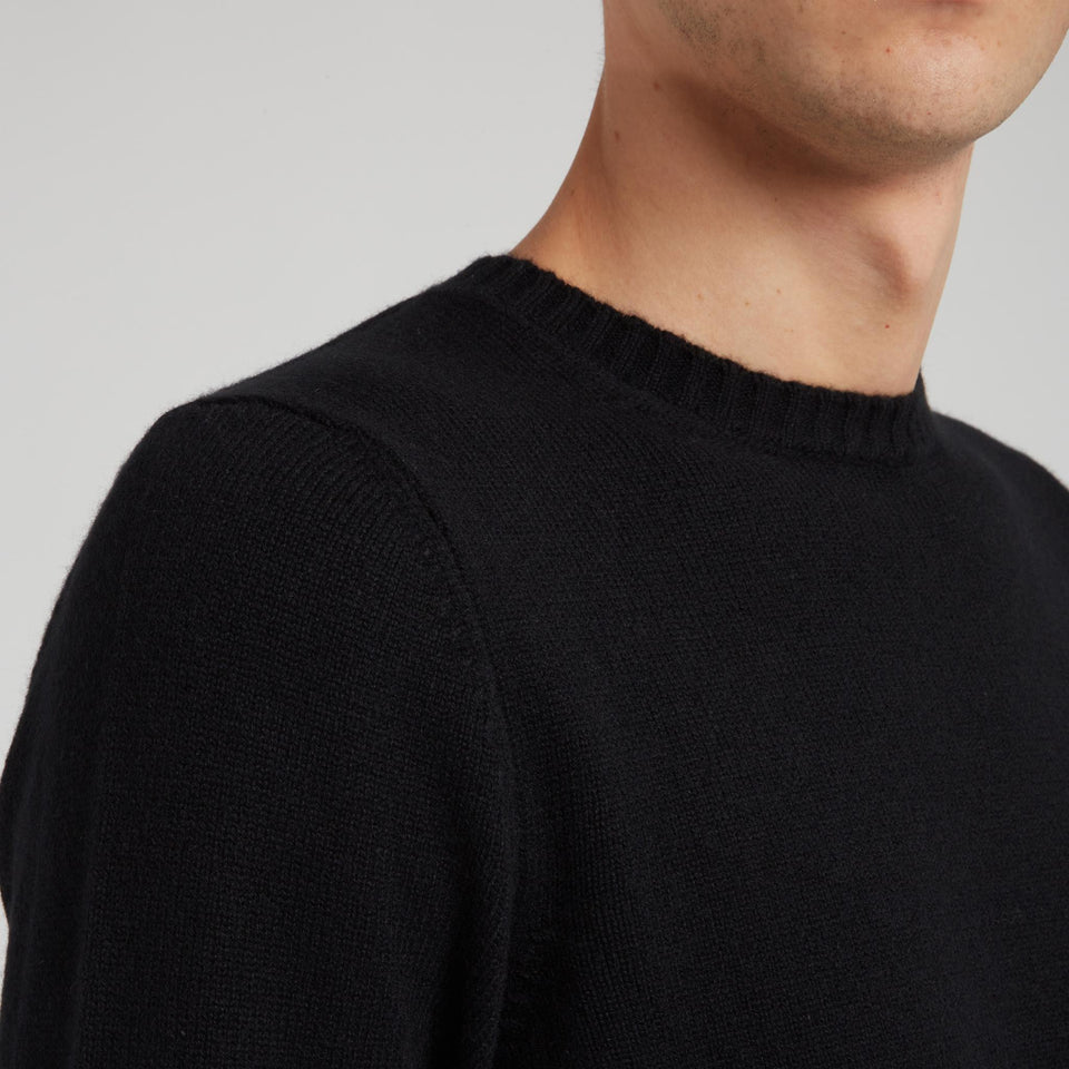 Black cashmere sweater