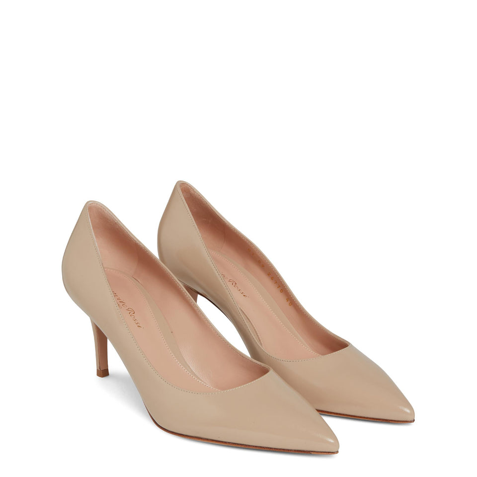 Dècolletè ''Gianvito 70'' in pelle beige G26770 70RICNUISAND GIANVITO ROSSI 