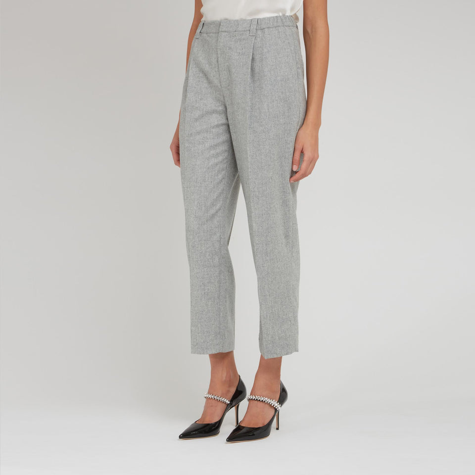 Pantalone in lana grigio