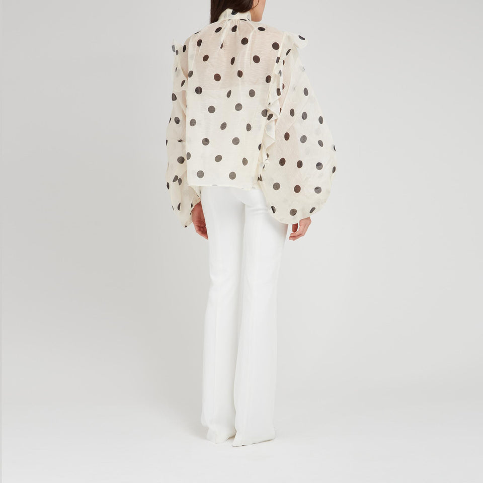 Camicia "Crush" in lino bianca