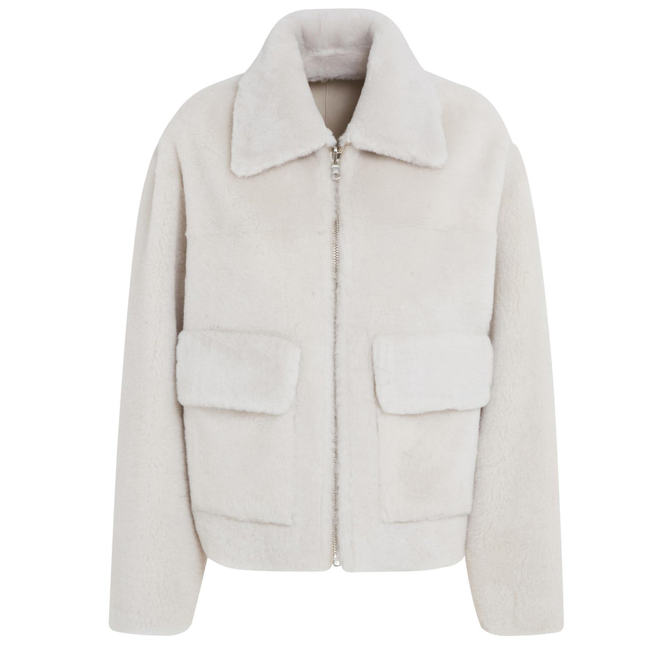 Double face "Sevan" Montone in Gray Shearling