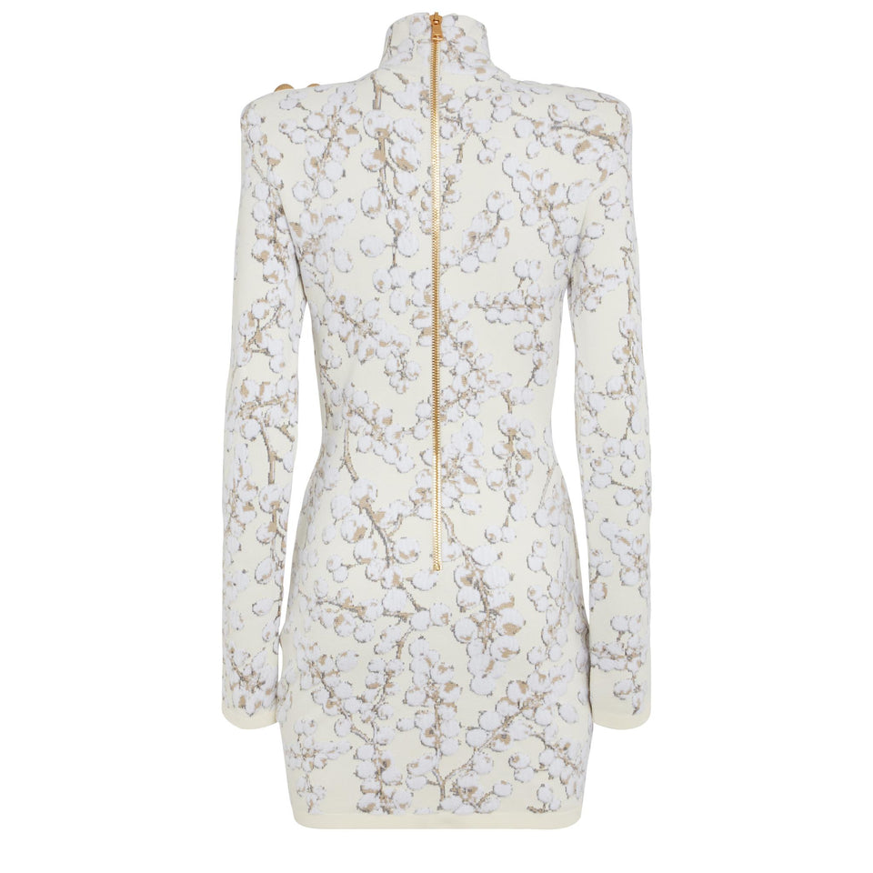 Multicolor jacquard dress