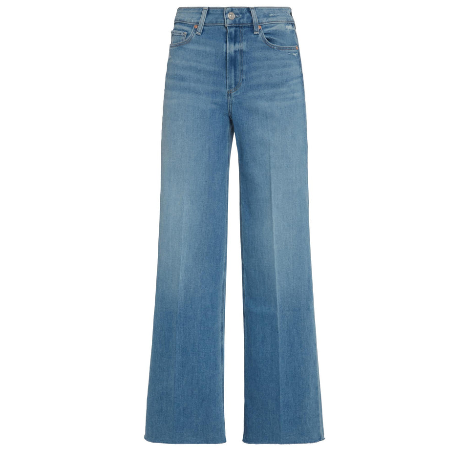 Jeans svasato "Anessa" in denim blu