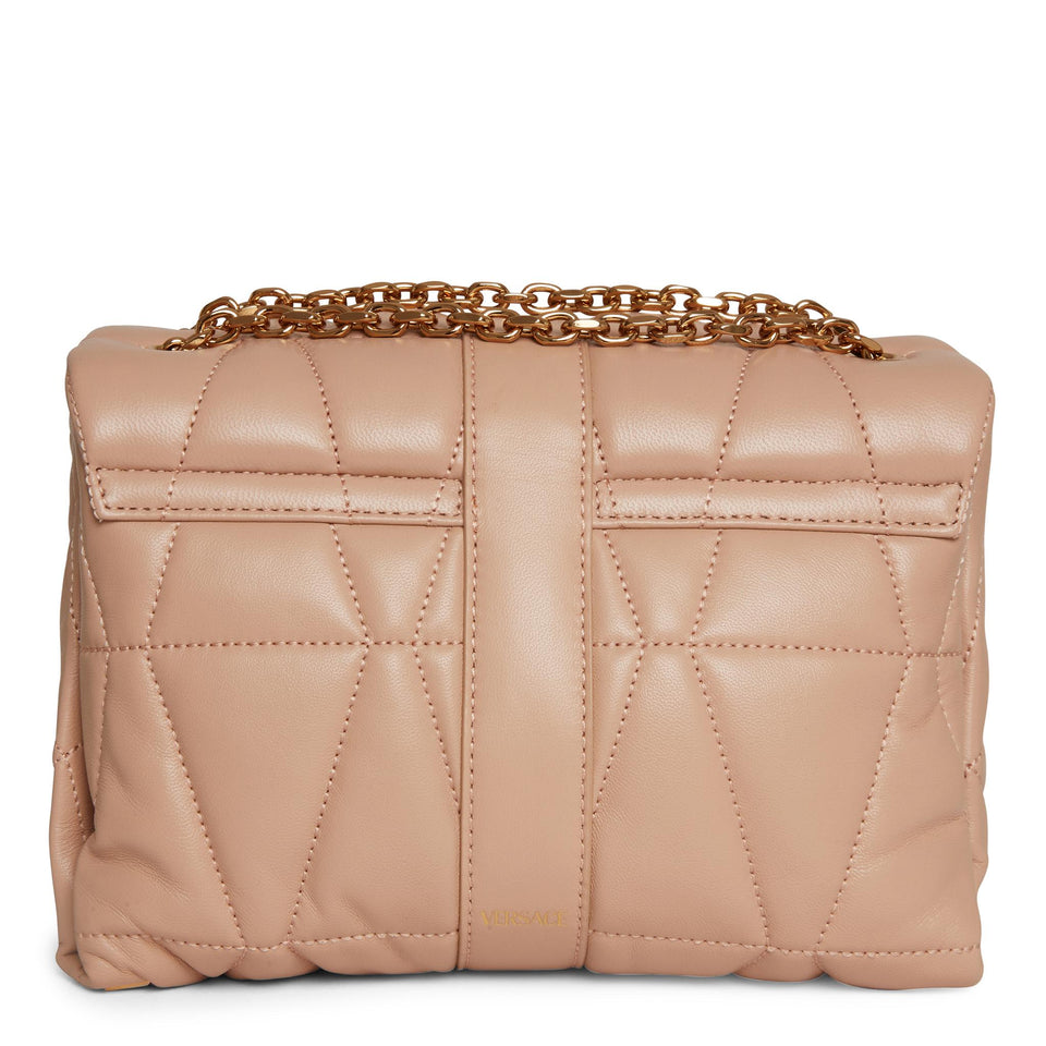 ''Kleio'' shoulder bag in pink leather