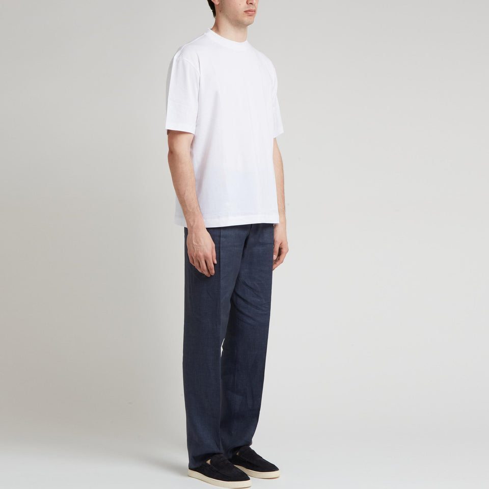 T-shirt in cotone bianca TE01ZGC02 90400 CRUCIANI 