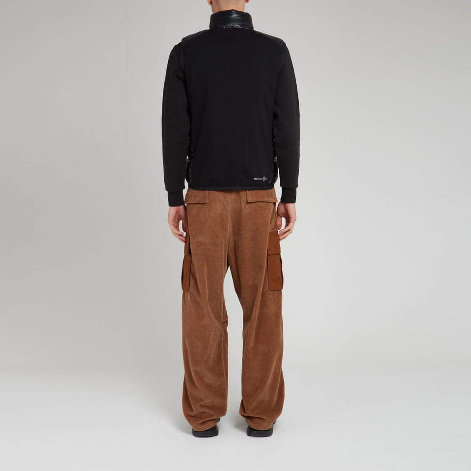 Gilet imbottito in tessuto nero