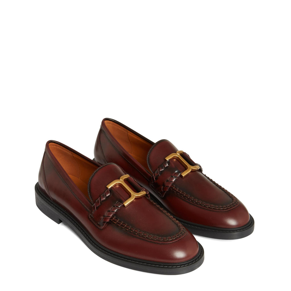 Mocassino ''Marcie'' in pelle marrone CHC23A911EY 56B CHLOE 