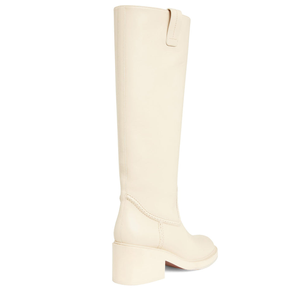 Stivale ''Mallo'' in pelle bianco CHC23W684GB 00L CHLOE 