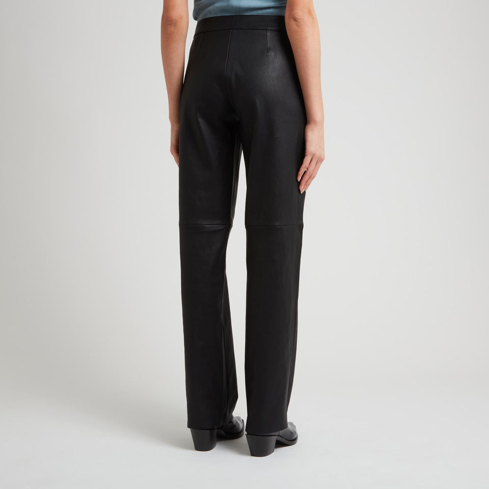 Pantalone "Massimo" in pelle nero
