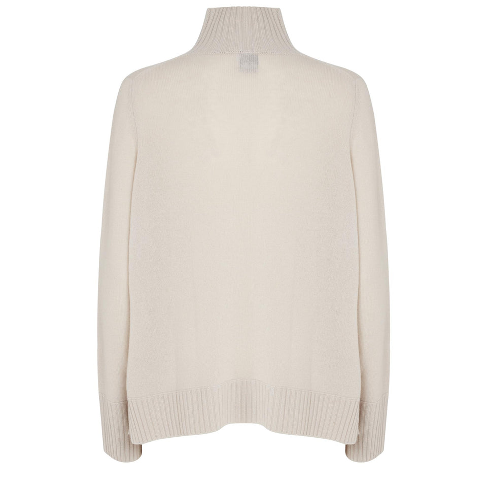 Maglia in cashmere beige