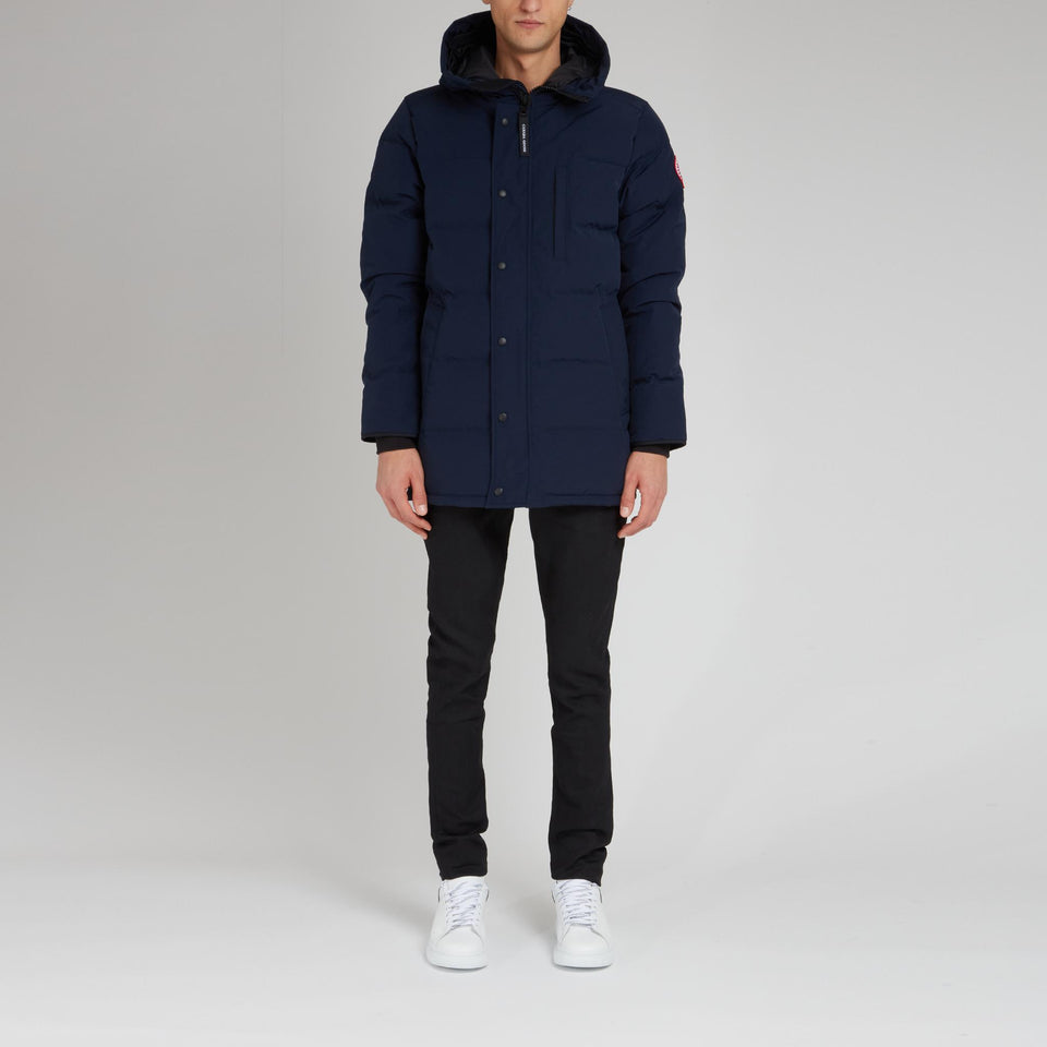 Parka "Carson" in tessuto blu