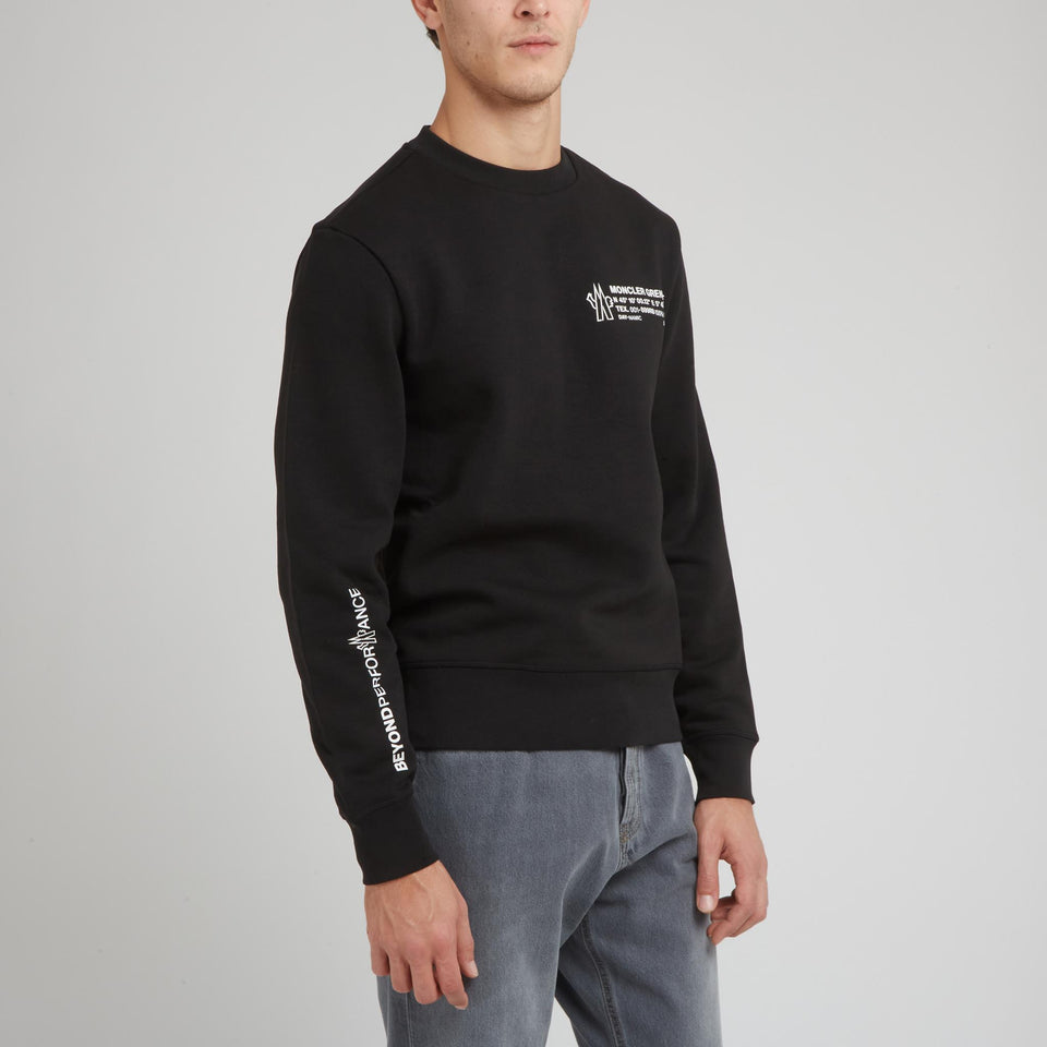 Black cotton sweatshirt