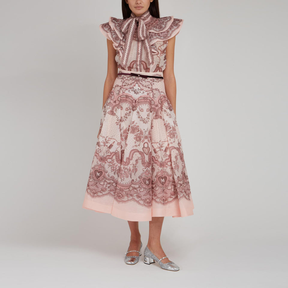 "Crush" Shirt in Pink Linen