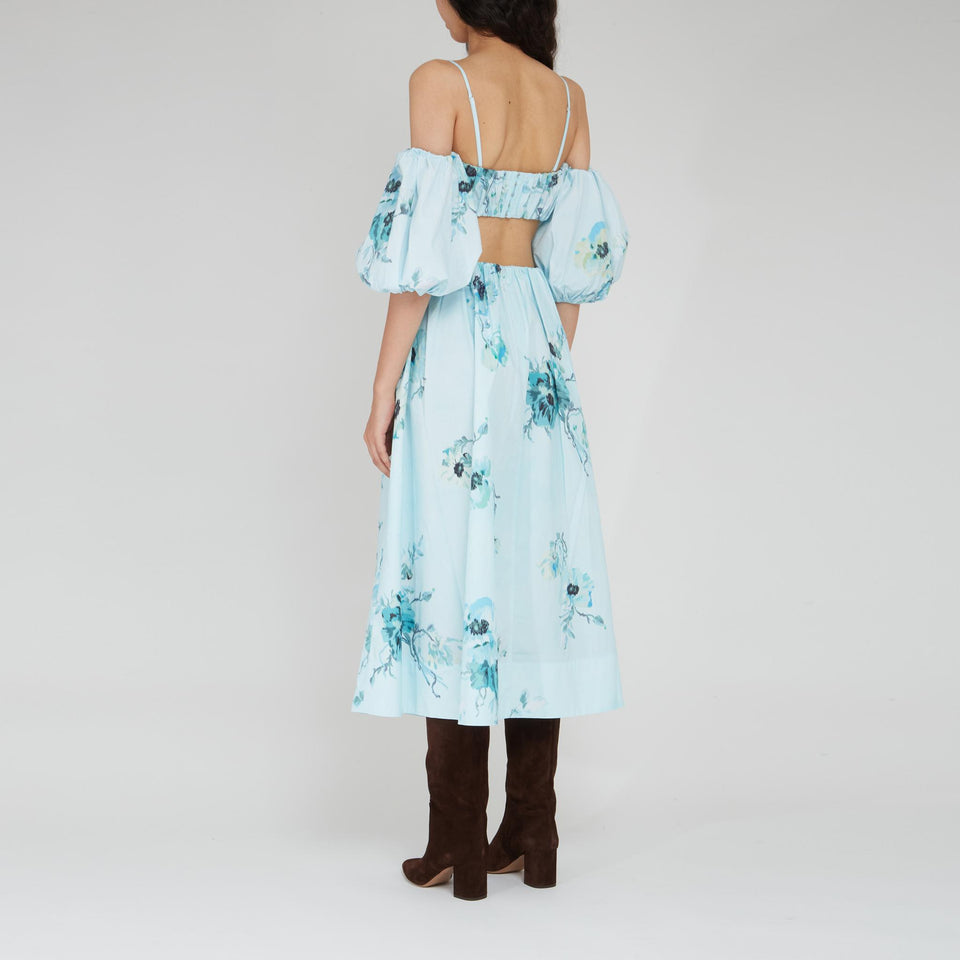 Light blue cotton crop top