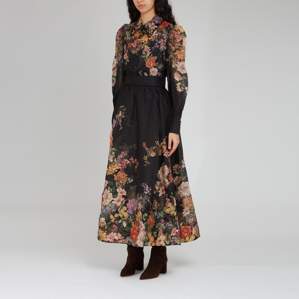 Camicia in seta multicolor