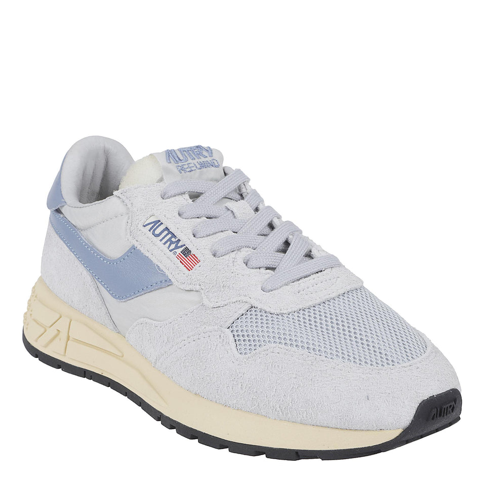 Sneakers "Reelwind" in pelle grigia WWLW-UT18 GLAC/TEMP AUTRY 